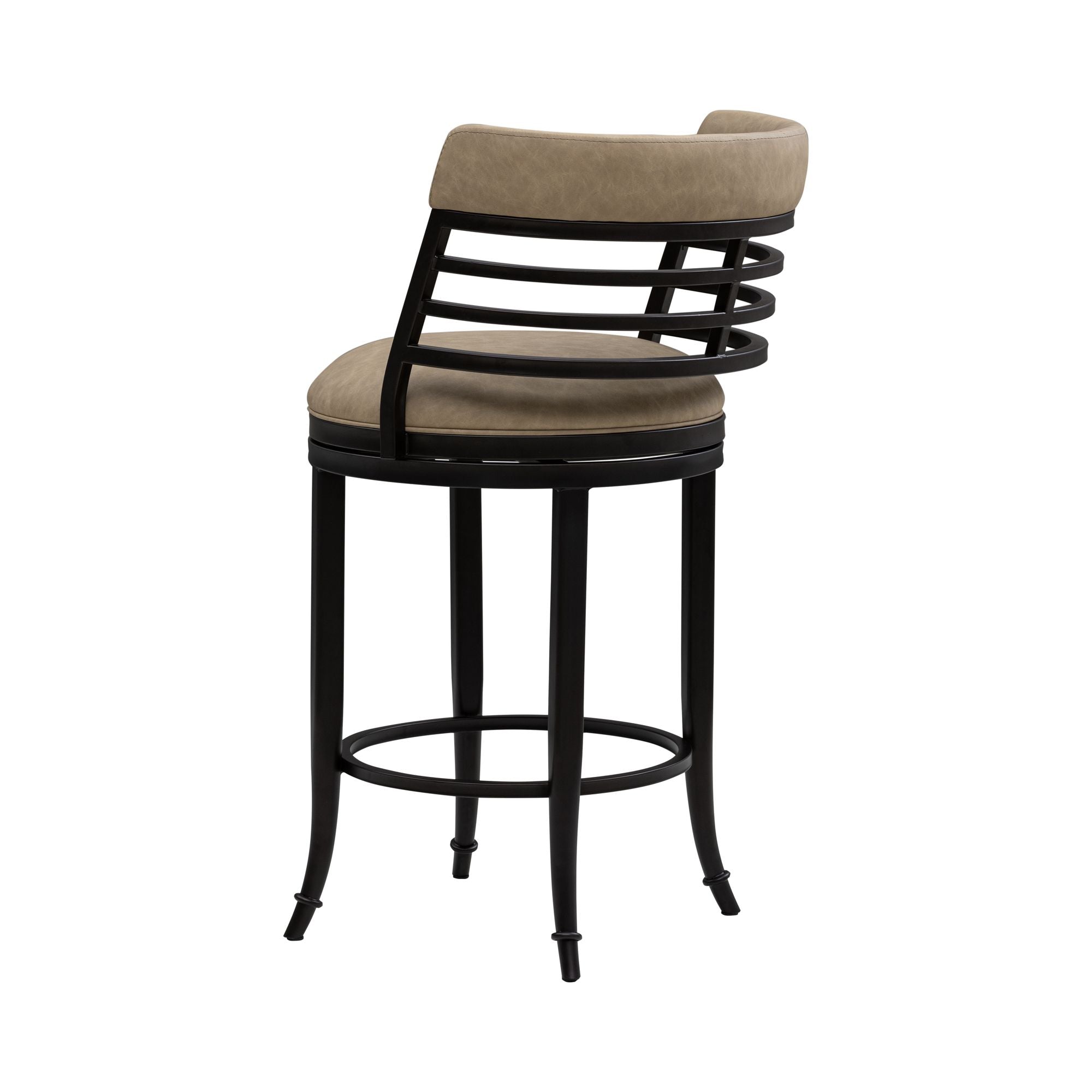 Telia - Upholstered Swivel Counter Height Barstool