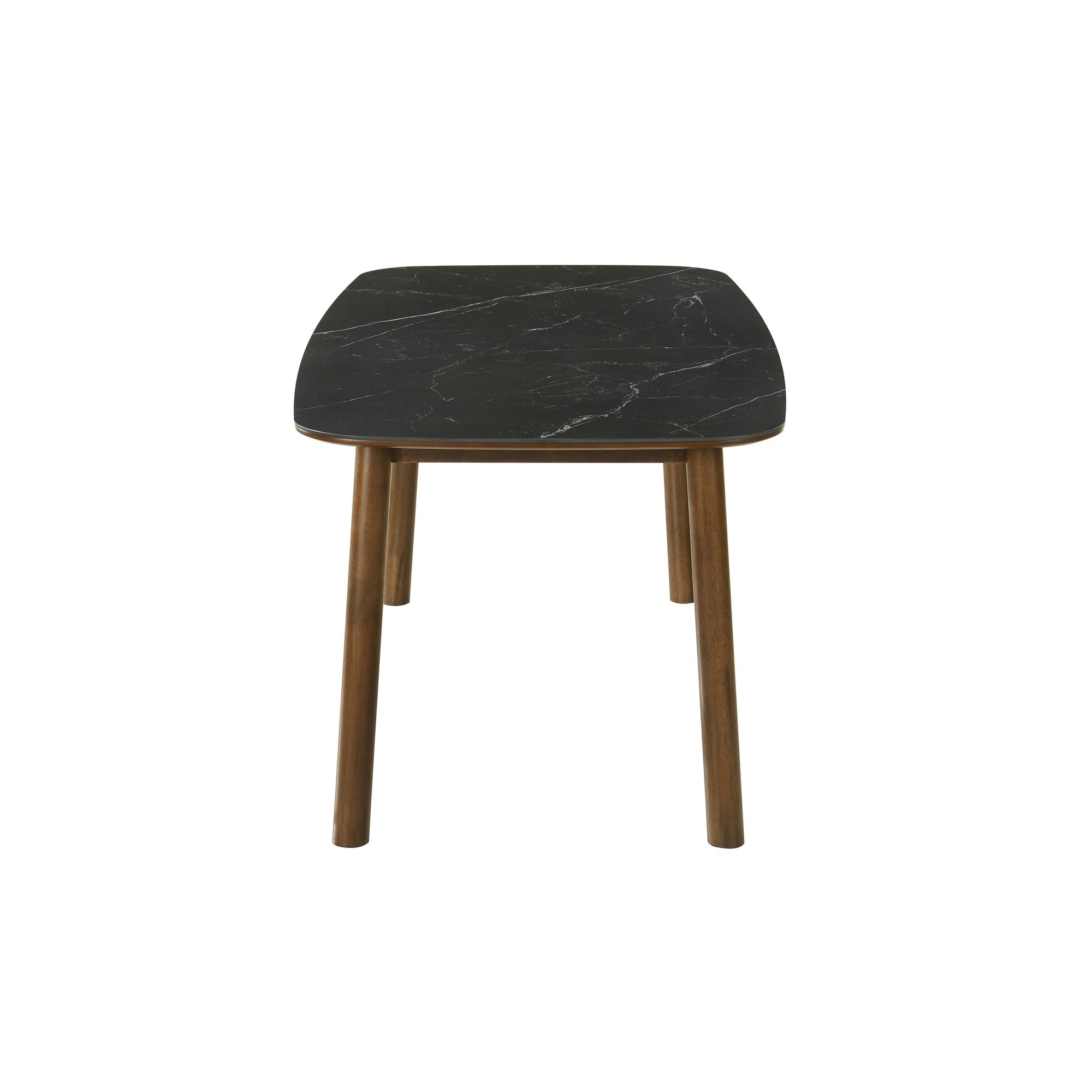 Emorie - Rectangle Wood Dining Table - Black / Walnut