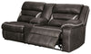 Kincord - Raf Rec Power Sofa W/Console - Midnight