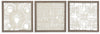 Odella - Wall Decor Set (Set of 3) - Cream / Taupe