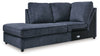 Albar Place - Laf Corner Chaise - Cobalt