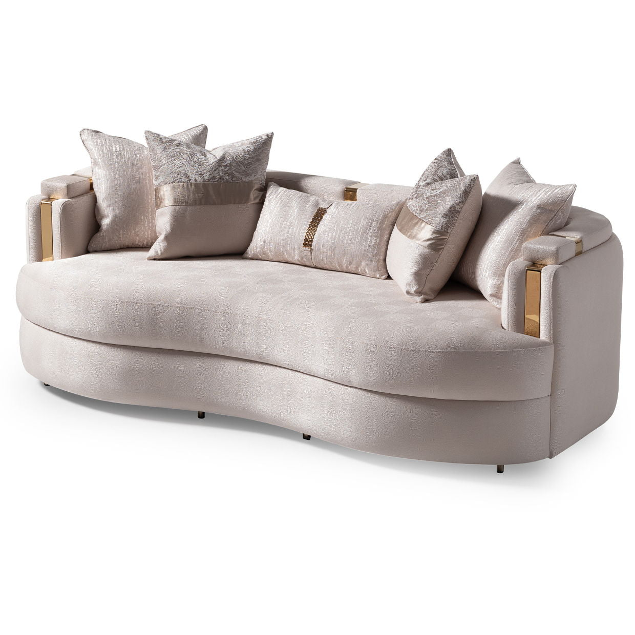 Carmela - Sofa - Almond / Gold