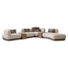 Bristol Point - 5-Piece Modular Sectional - Fawn / Saddle Brown