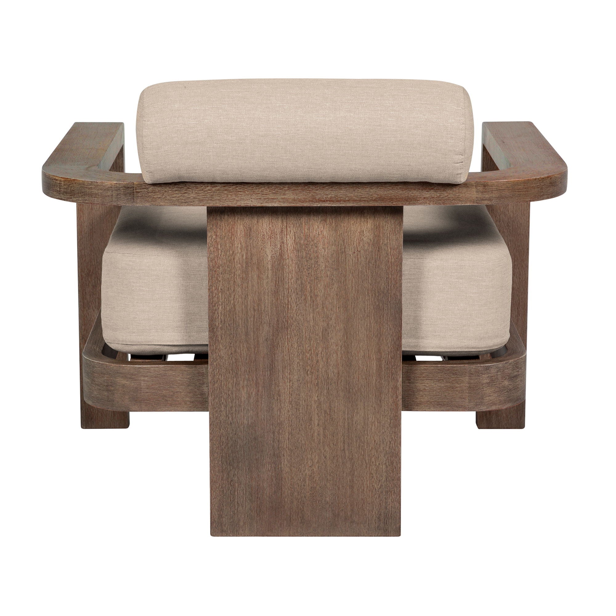Relic - Outdoor Patio Chair - Weathered Eucalyptus / Taupe