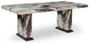 Jeshina - Dining Table - Dark Brown / Beige
