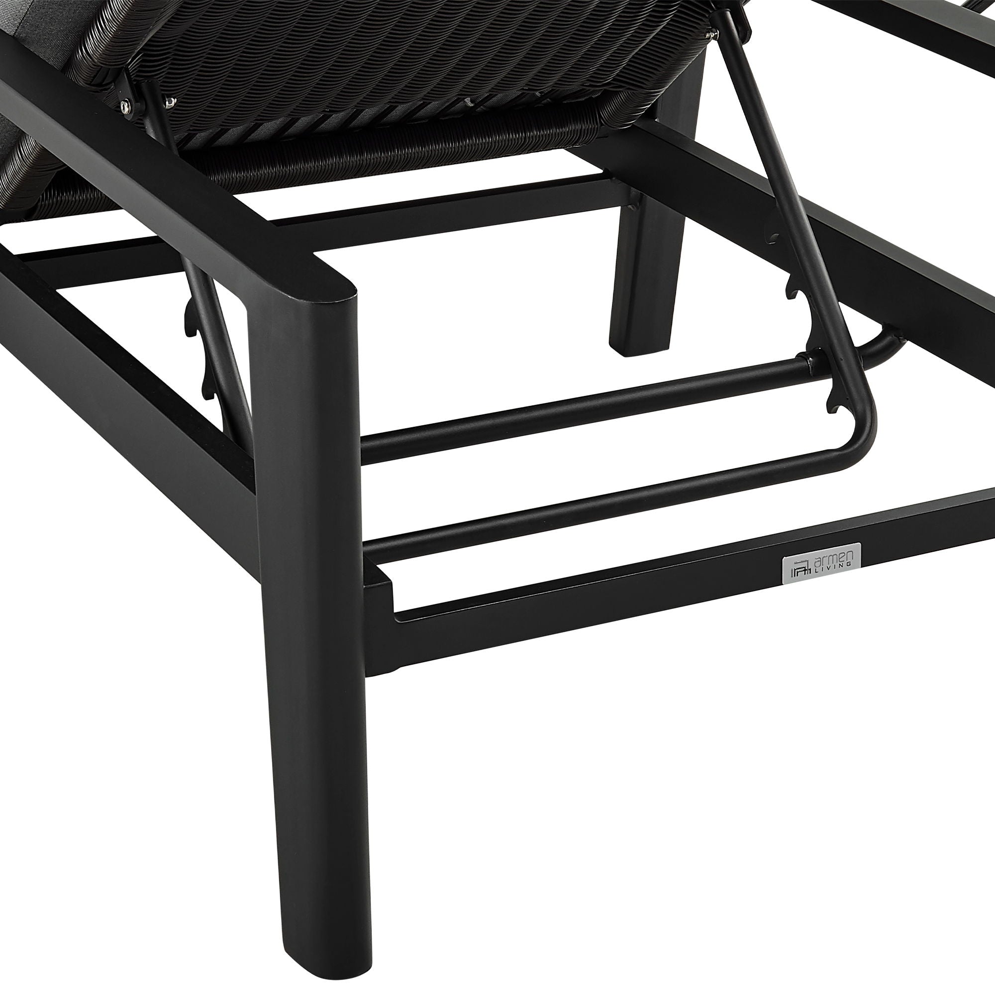 Cayman - Outdoor Patio Adjustable Chaise Lounge Chair In Aluminum With Gray Cushions