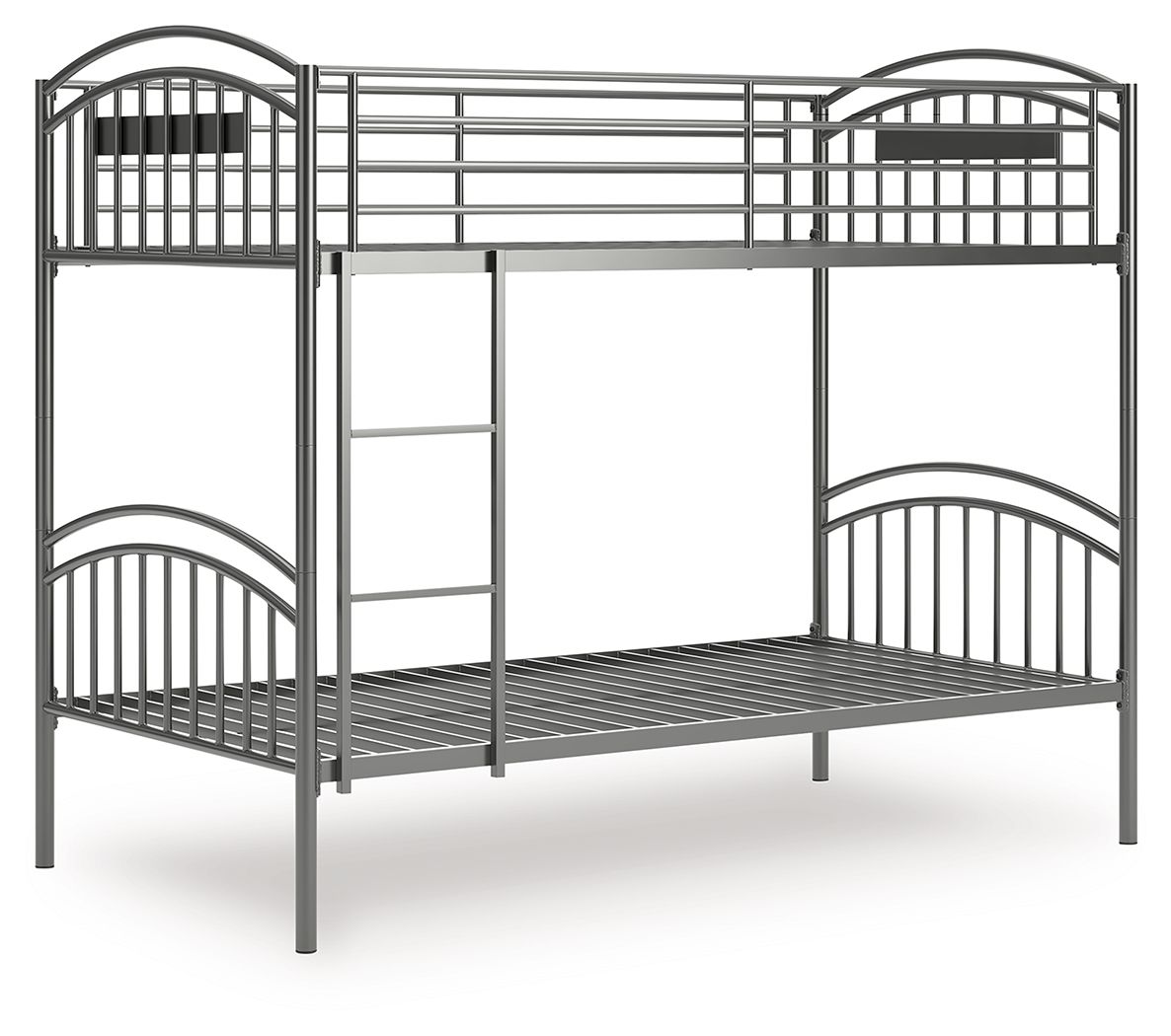 Lanceburg - Twin/Twin Bunk Bed With Ladder - Gray