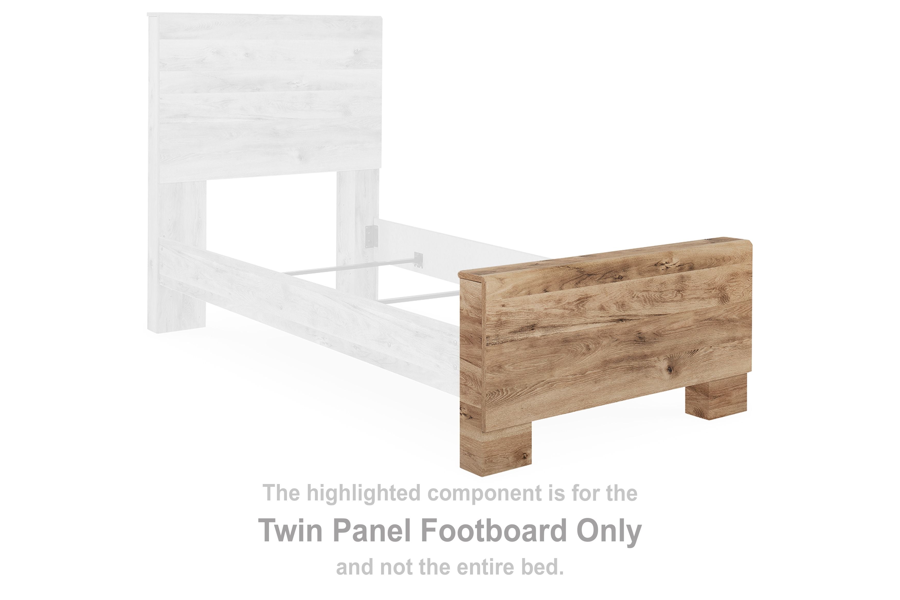 Hyanna - Twin Panel Footboard - Tan