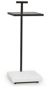 Mannill - Accent Table - Black / White