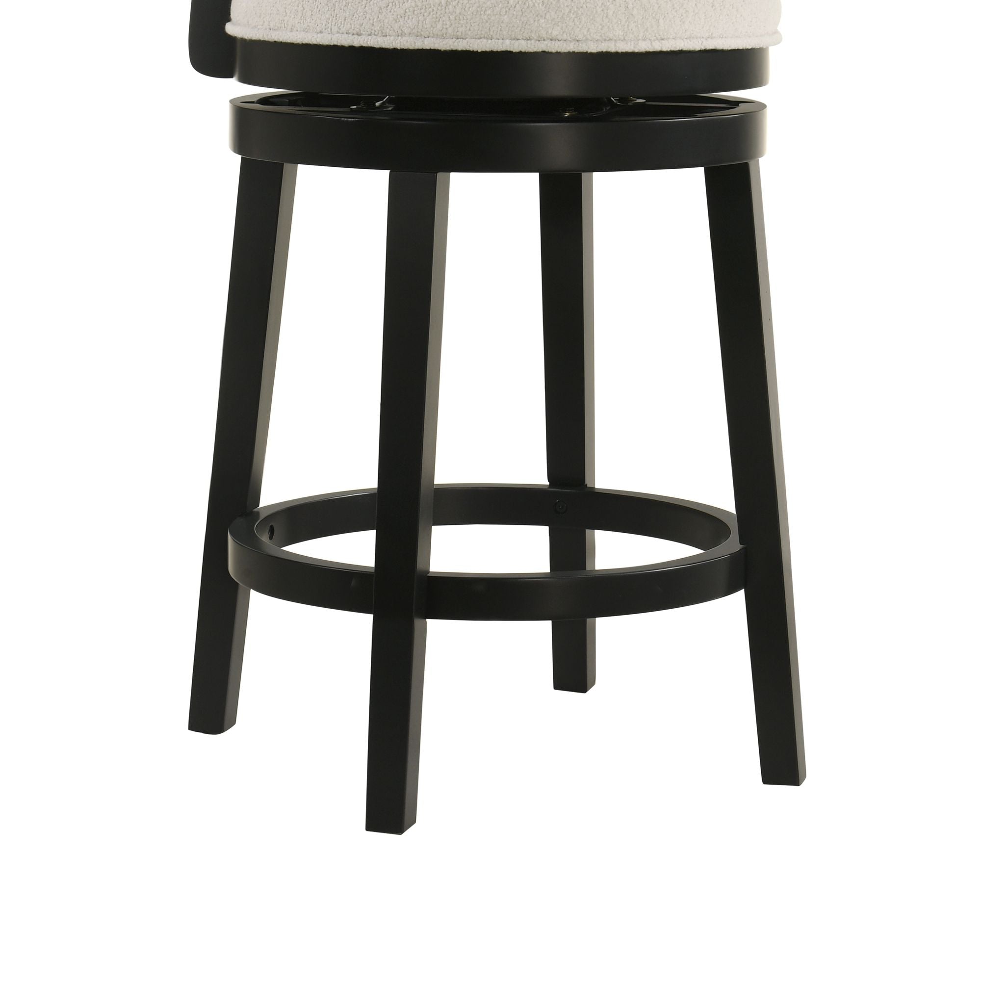 Noely - Modern Farmhouse Swivel Wood Counter Height Kitchen Bar Stool
