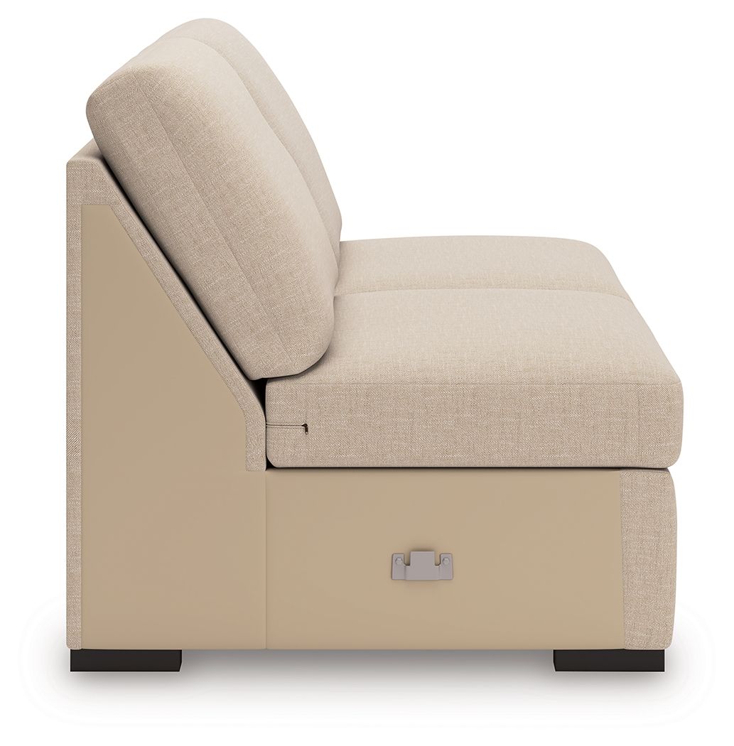 LadyMae - Armless Loveseat - Twill