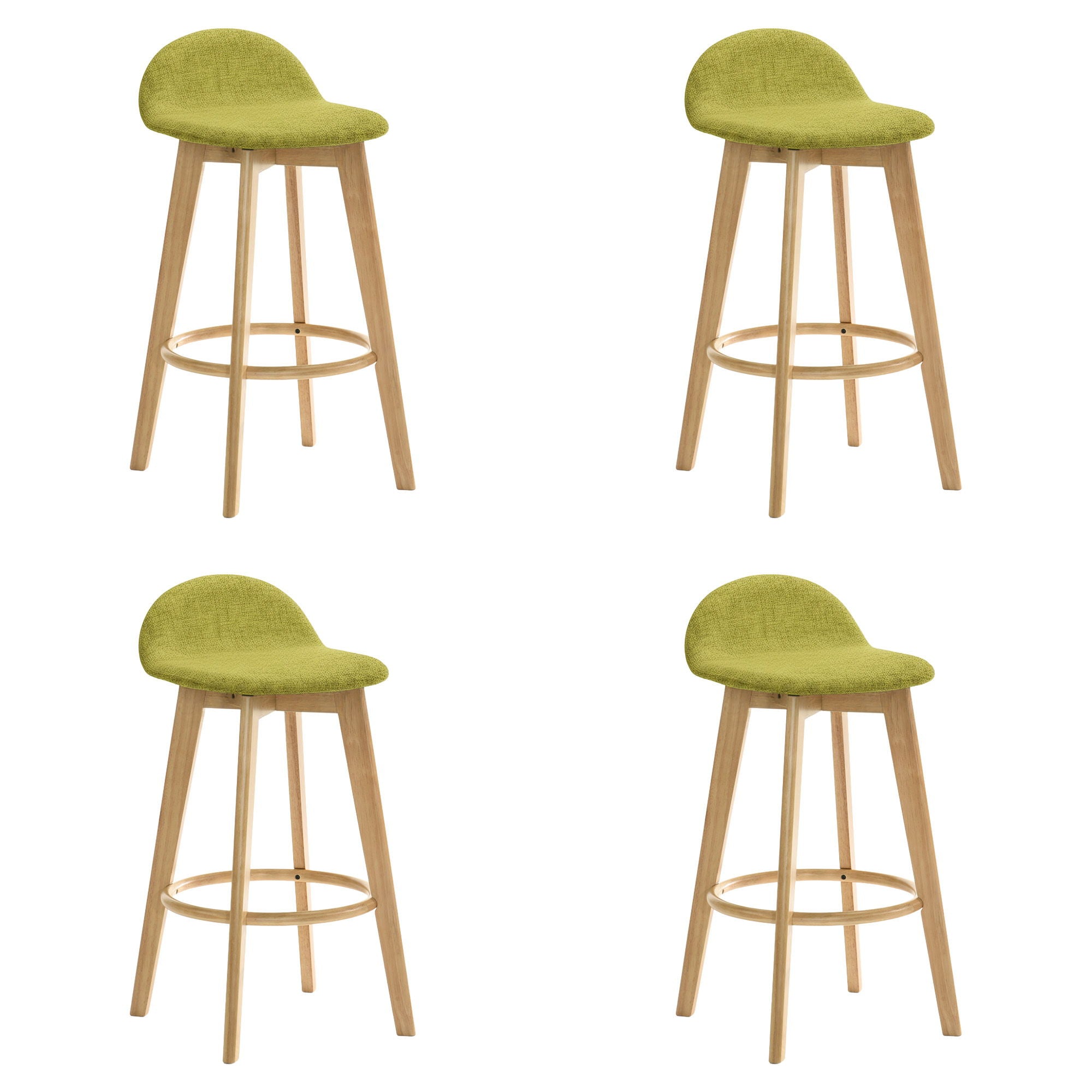 Vera - Upholstered Wood Counter Height Barstool
