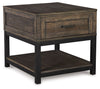 Johurst - Rectangular End Table - Grayish Brown
