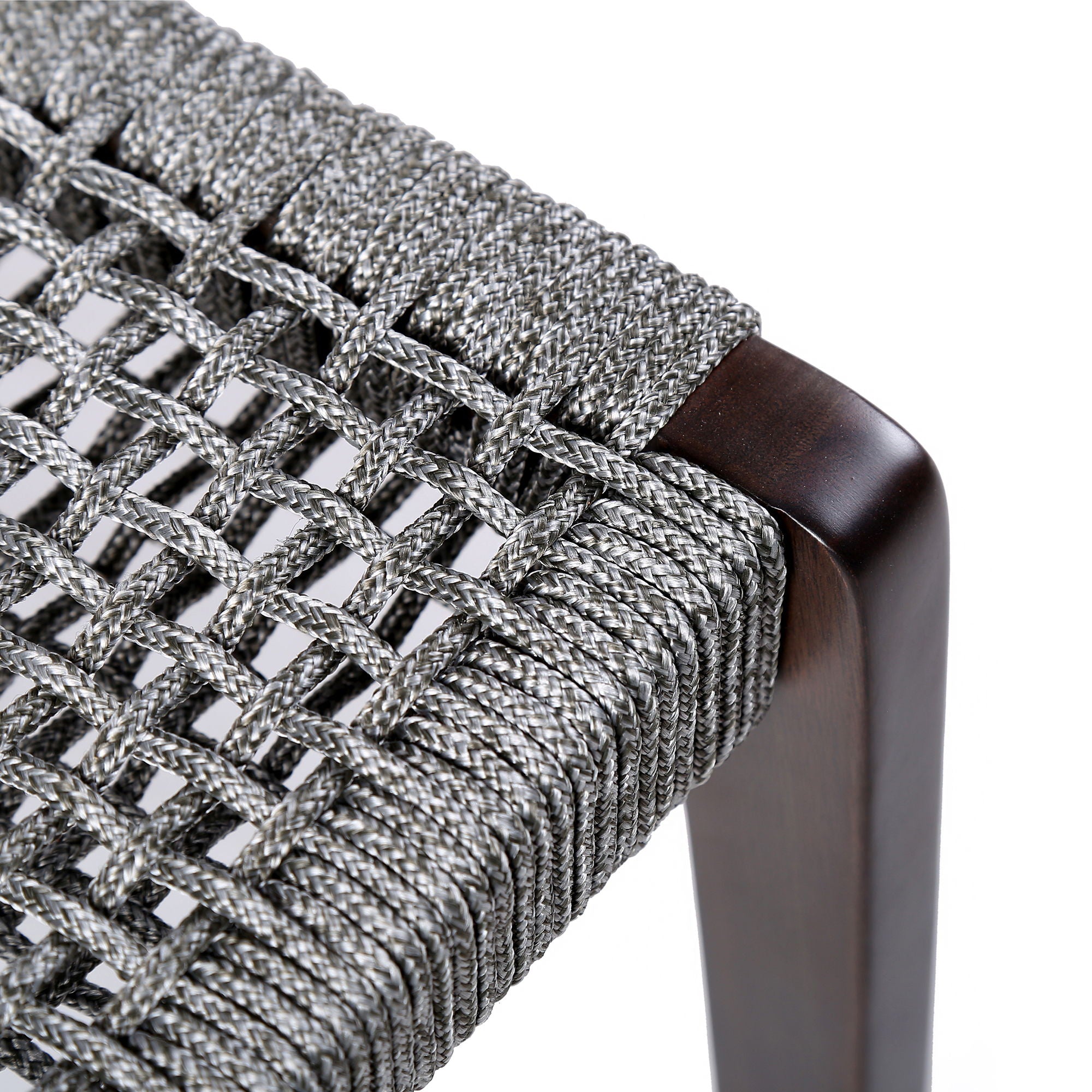 Nabila - Outdoor Wood And Rope Dining Chairs (Set of 2)