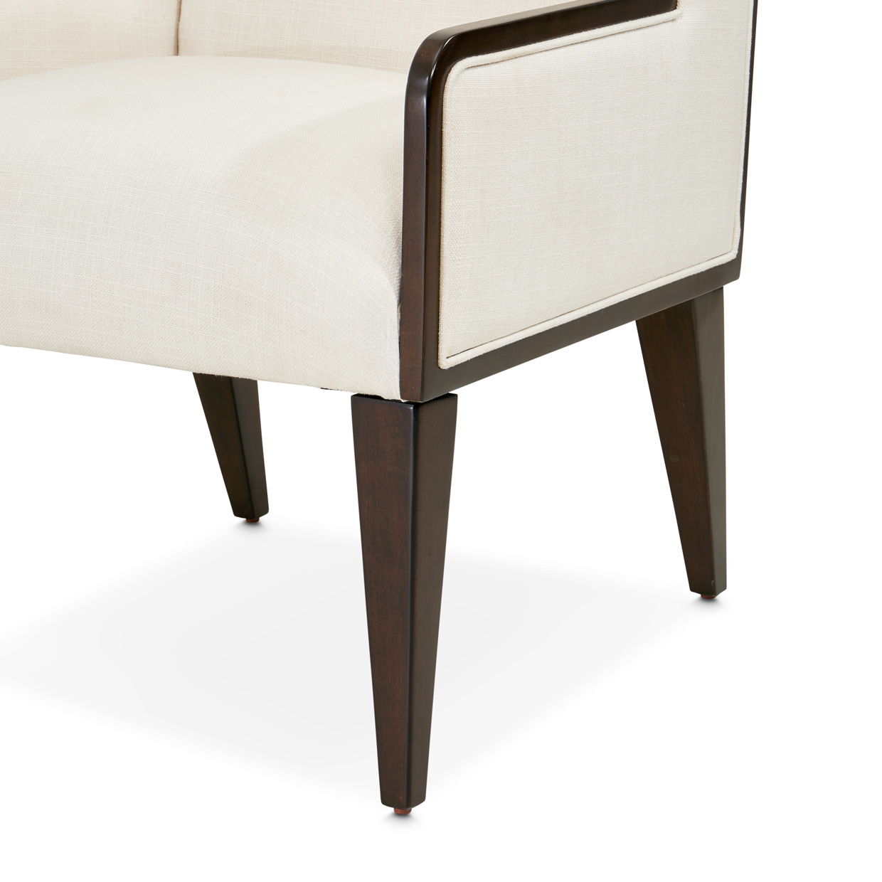 Belmont Place - Desk Chair - White / Dark Brown