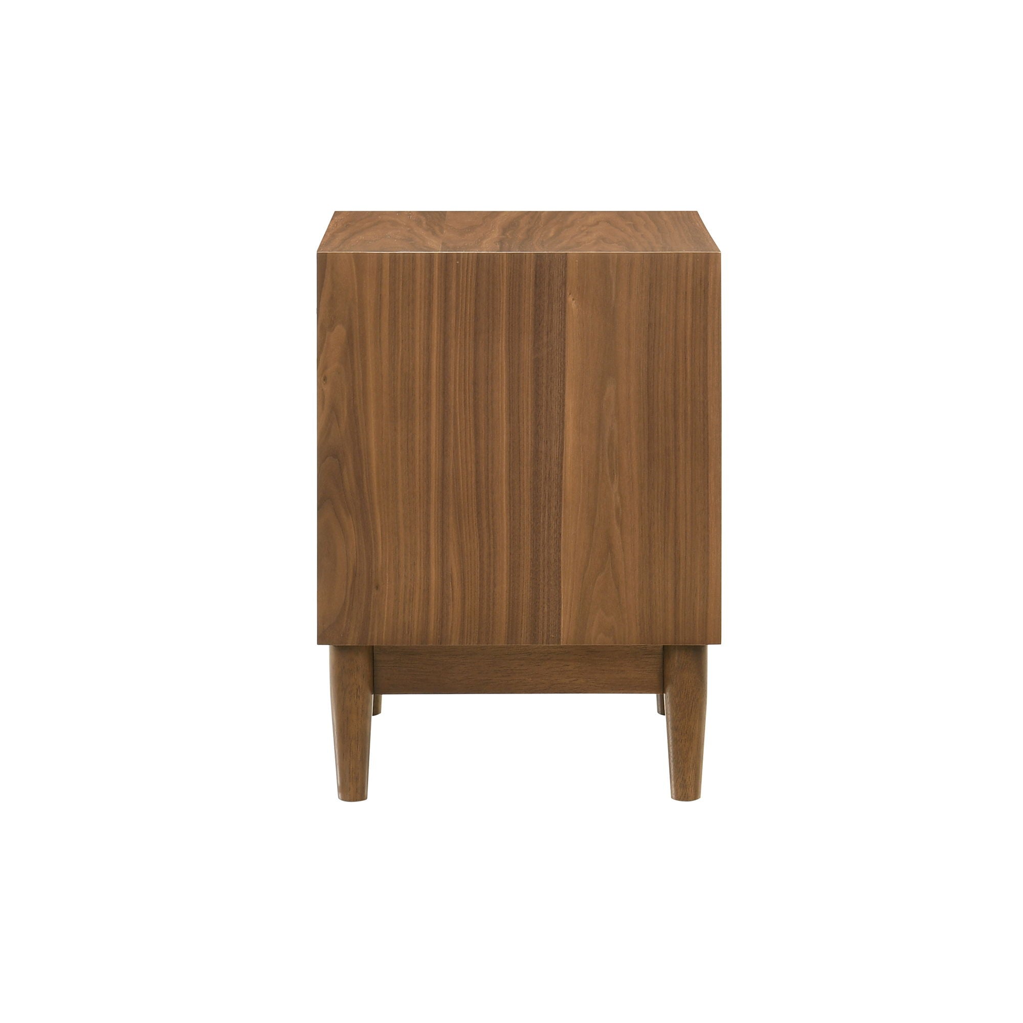 Artemio - 2 Drawer Wooden Nightstand With Shelf