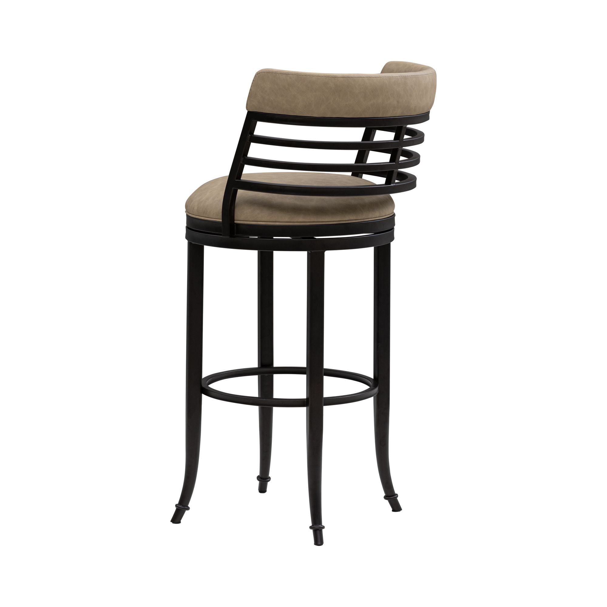 Telia - Upholstered Swivel Bar Height Barstool