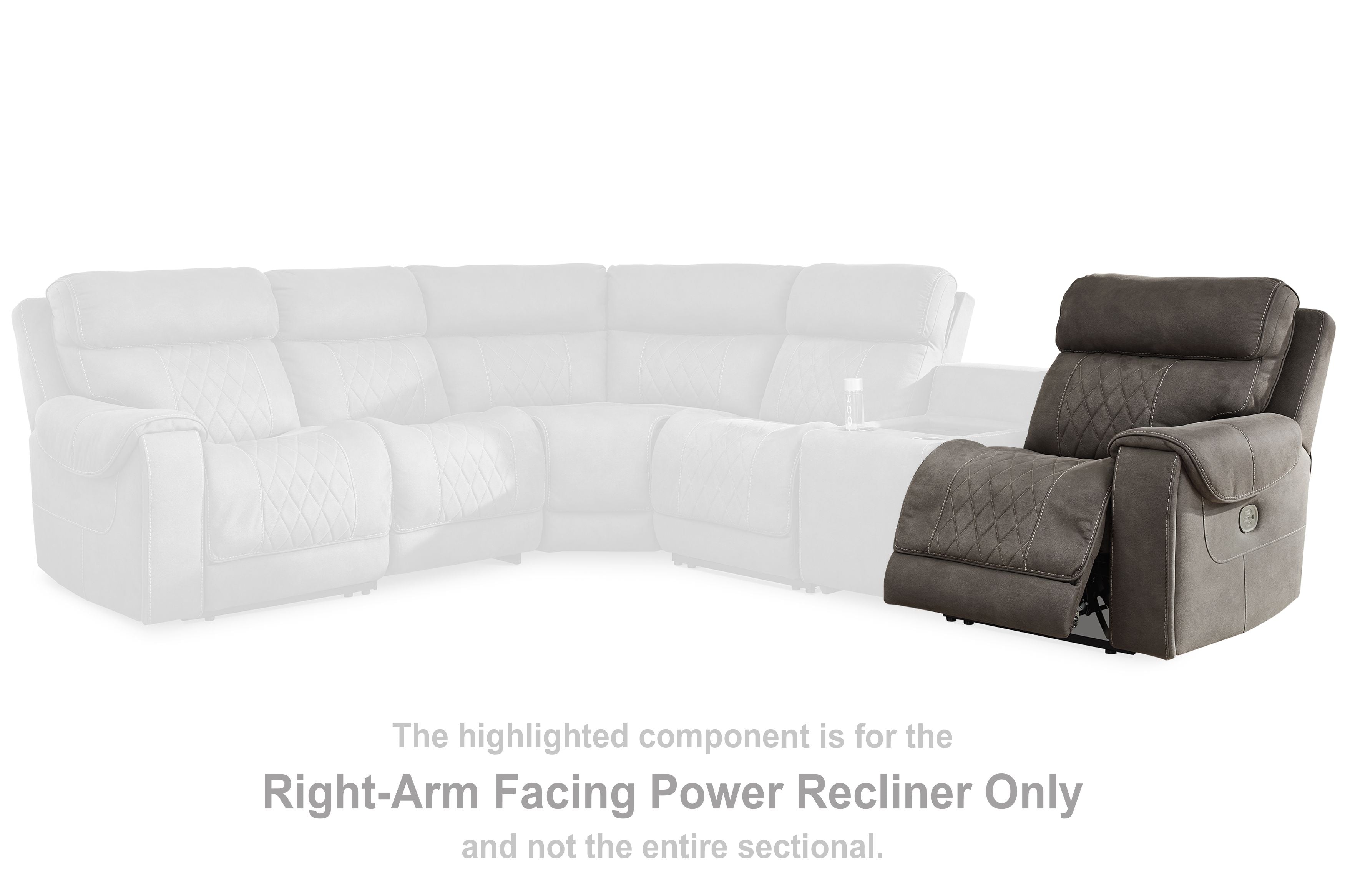 Hoopster - Raf Zero Wall Power Recliner - Gunmetal