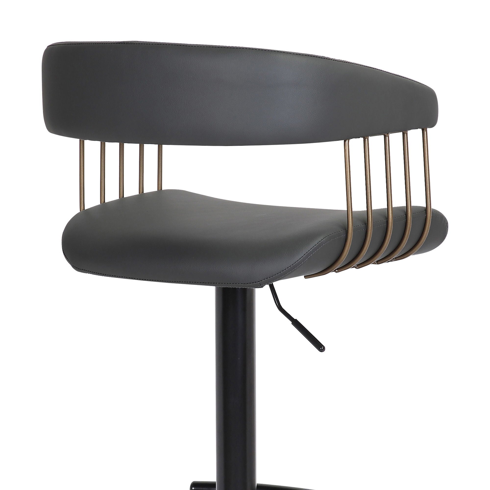 Calista - Adjustable Bar Stool With Golden Bronze Frame