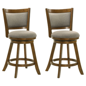 Aiden - Modern Farmhouse Swivel Wood Counter Height Kitchen Bar Stool