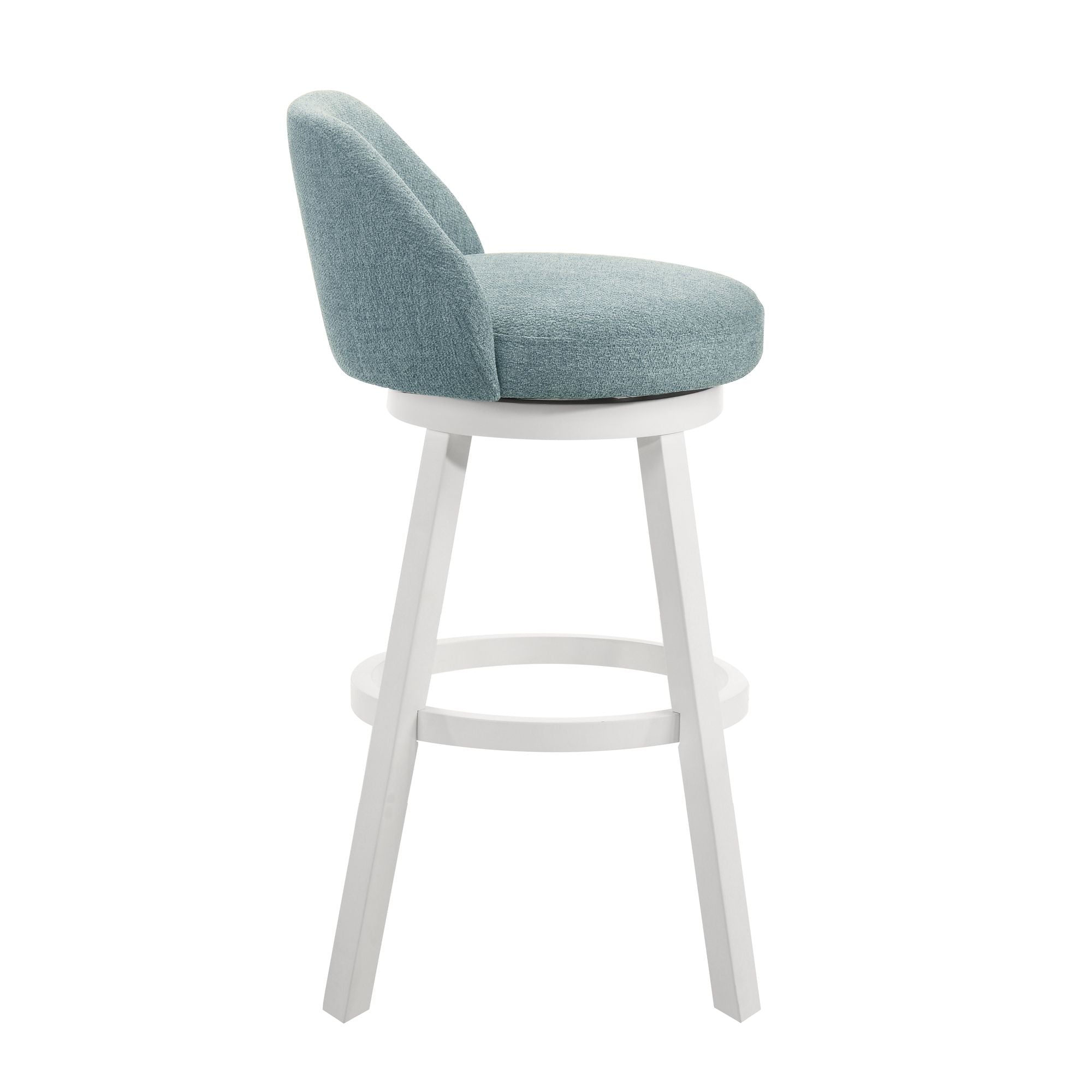 Erika - Modern Transitional Swivel Wood Bar Height Kitchen Bar Stool