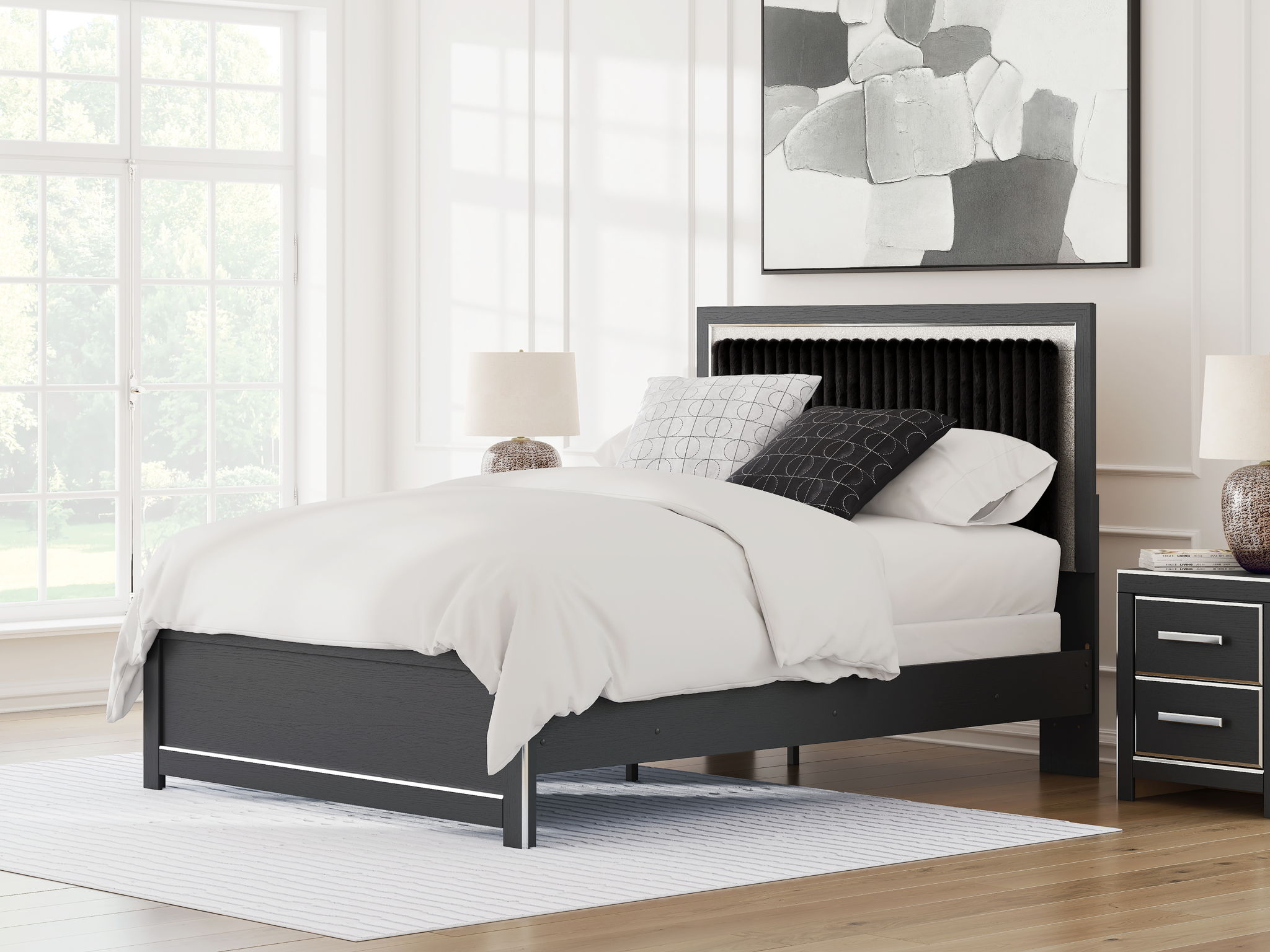 Zuraleus - Upholstered Panel Bed