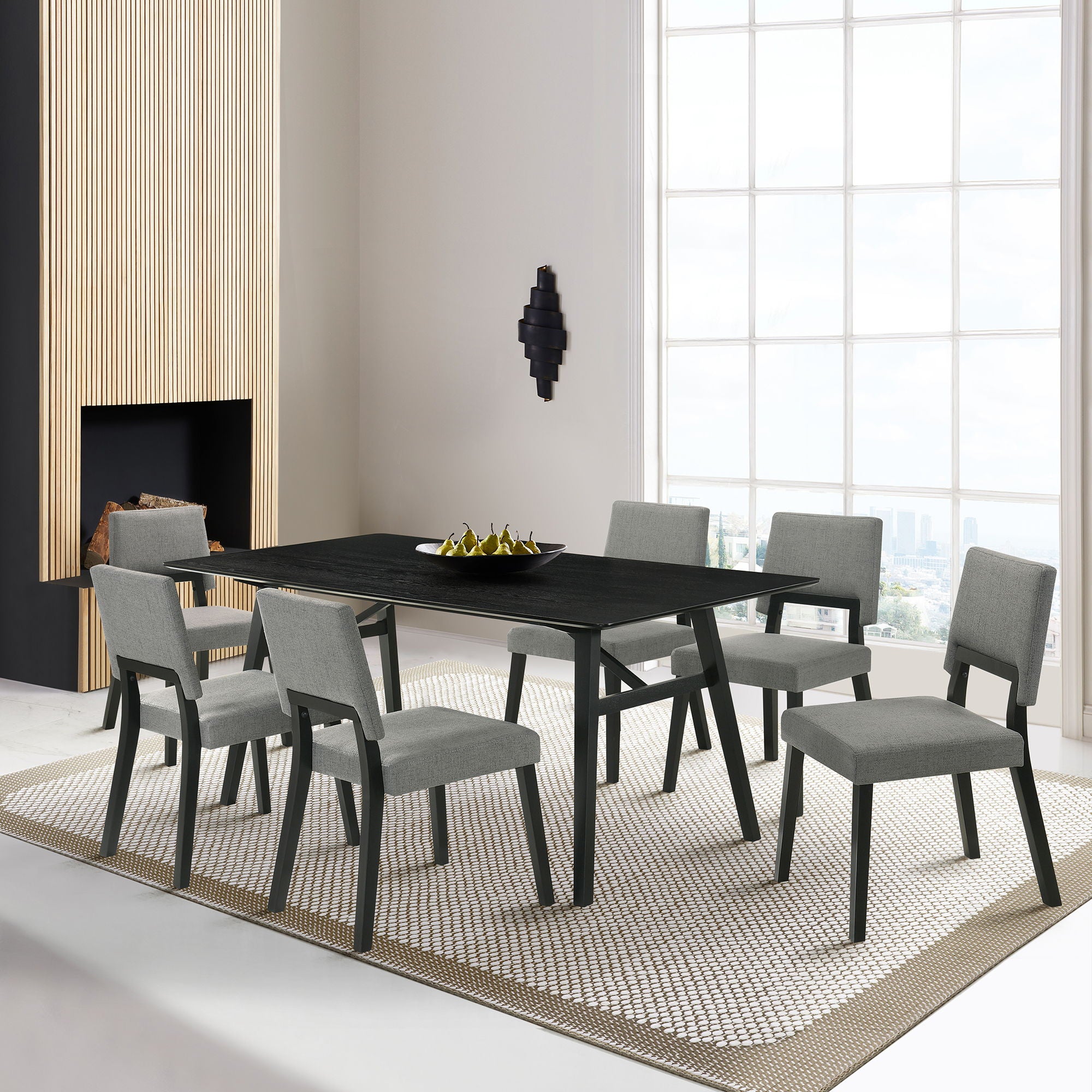 Channell - Dining Chair With Black Frame