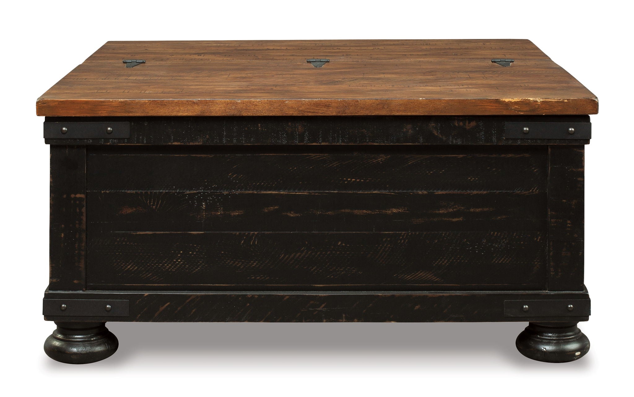 Valebeck - Lift Top Cocktail Table - Black / Brown