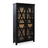 Ridgester - Display Cabinet - Light Brown / Black