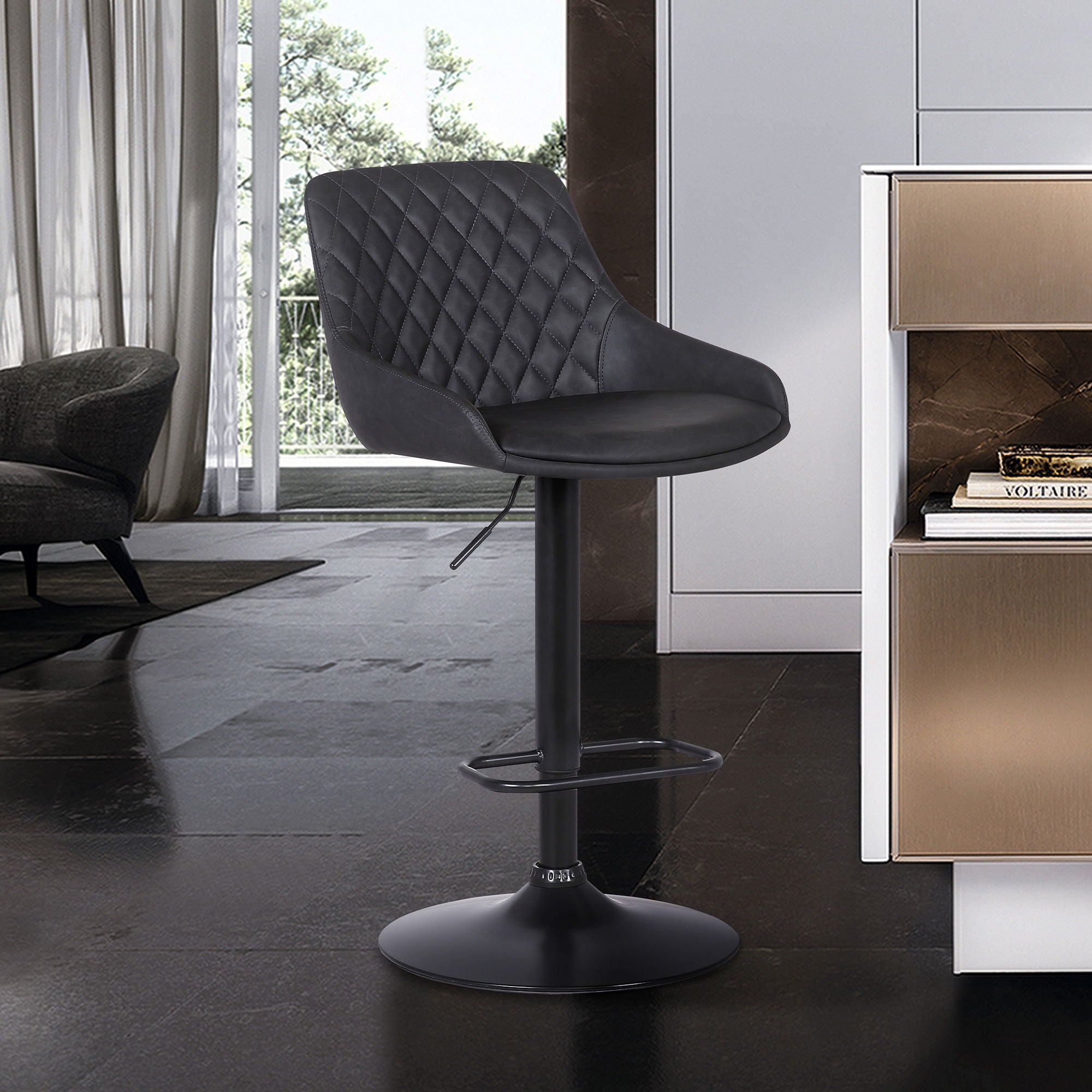Anibal - Adjustable Height Swivel Bar Stool