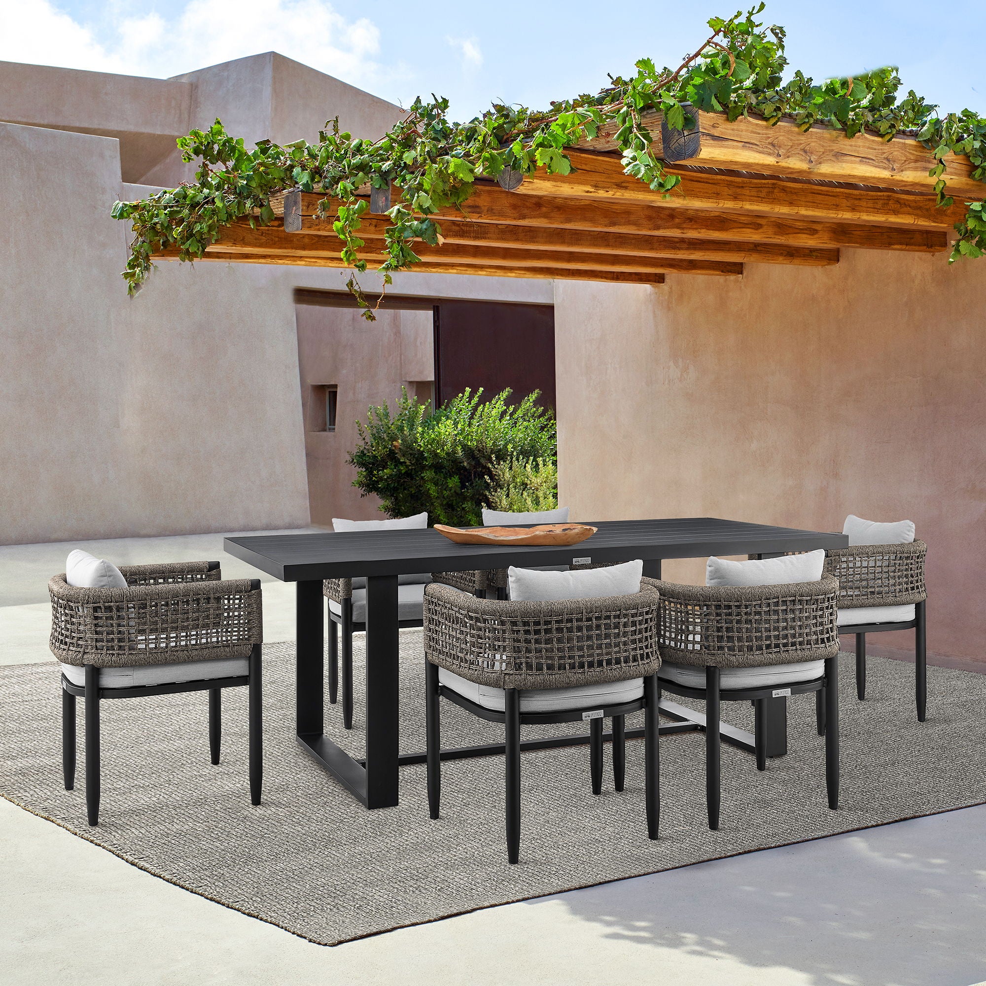 Alegria - Outdoor Patio Dining Table Set With Cushions