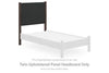 Pamytta - Twin Upholstered Panel Headboard - Brown