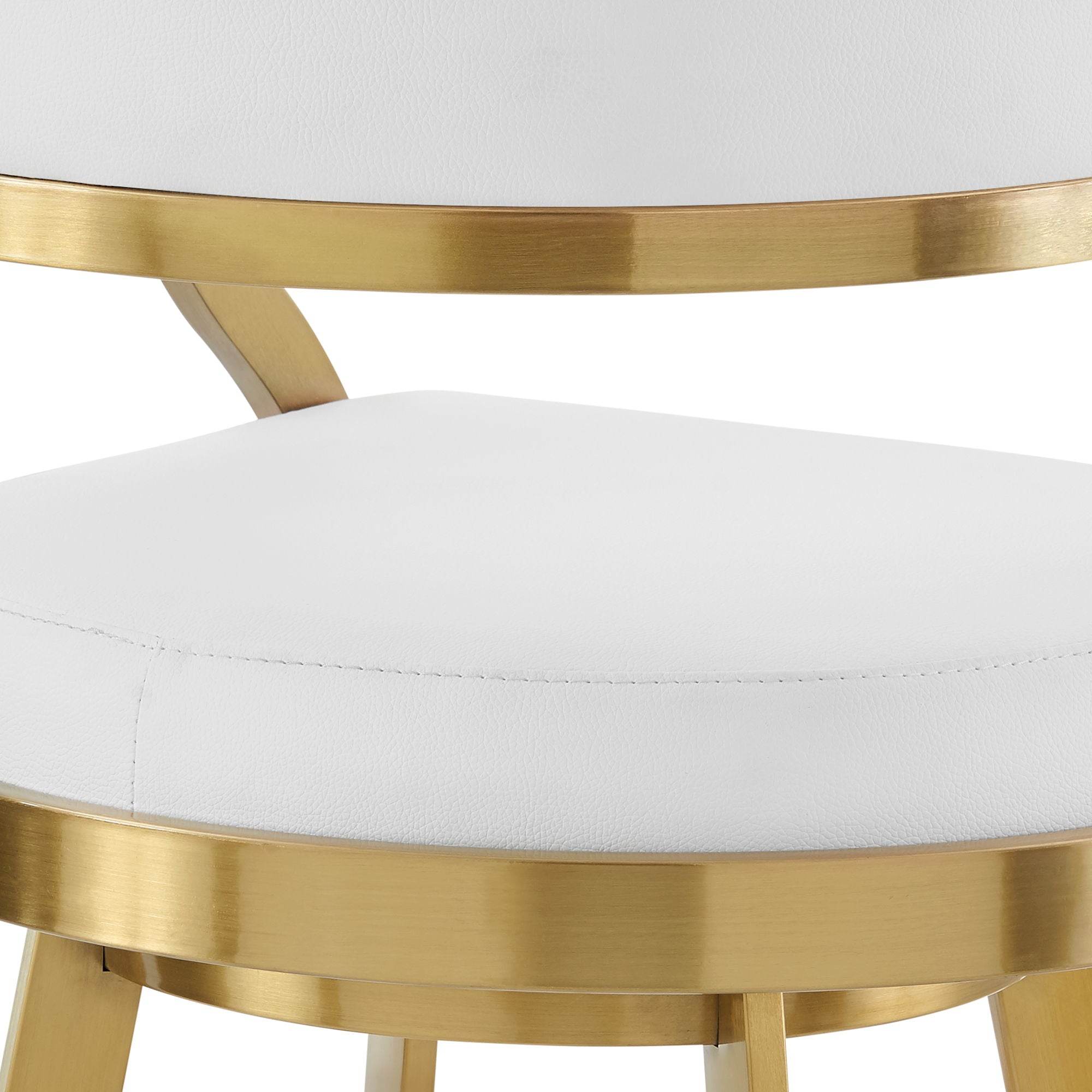 Saturn - Swivel Stool - Gold Legs