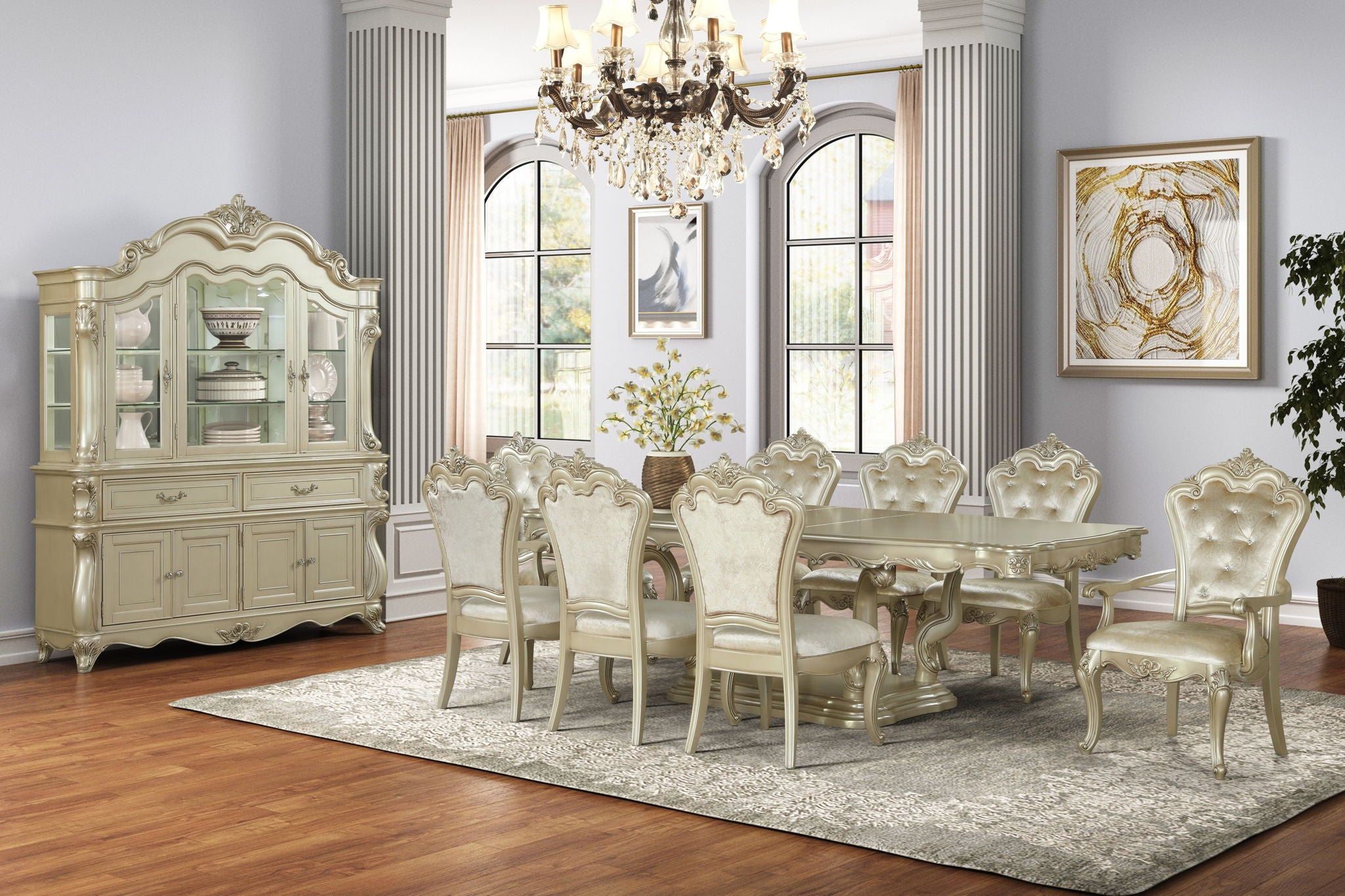 Monique - Side Chair (Set of 2) - Champagne