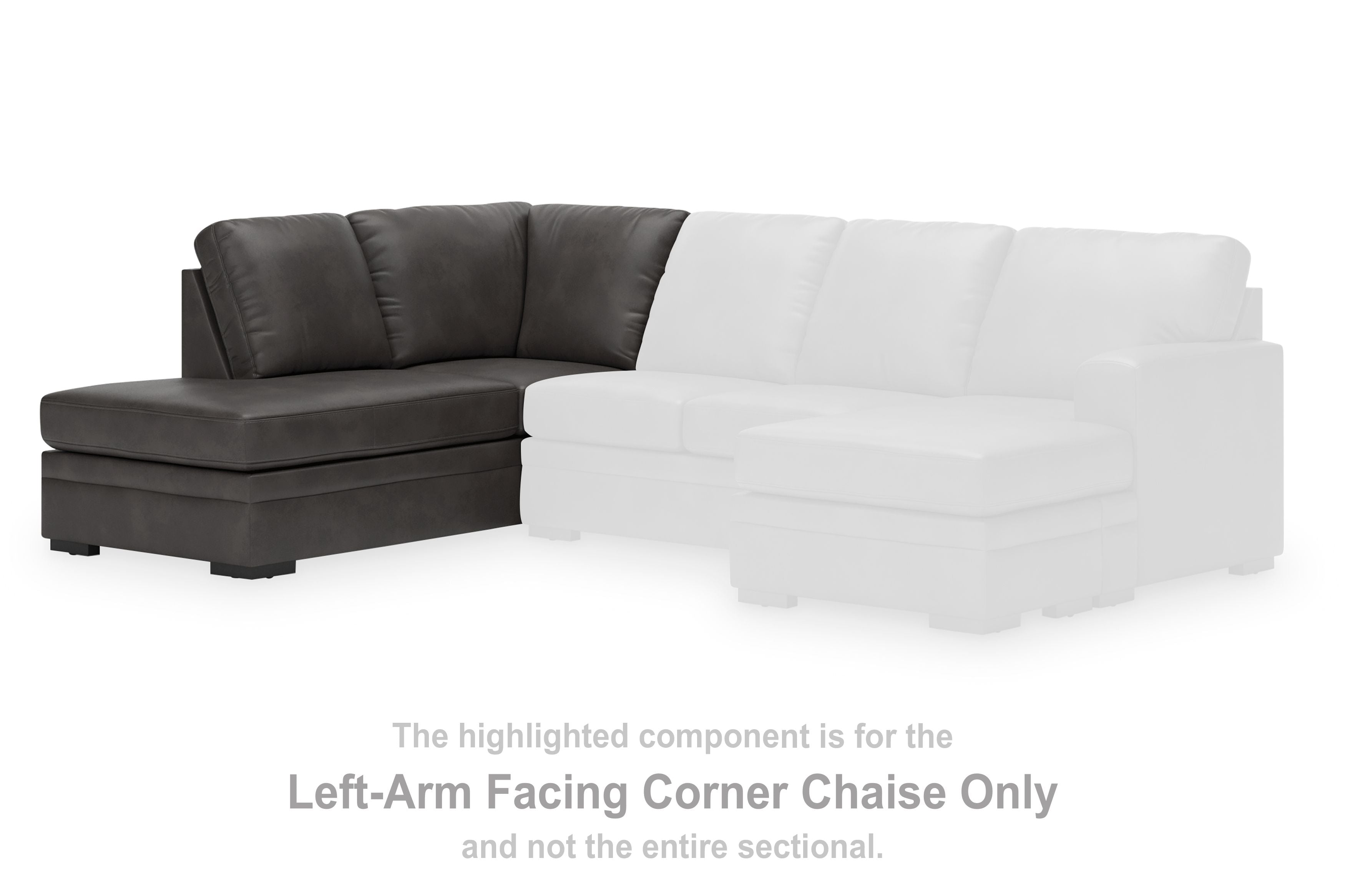 Lofton-Pike - LAF Corner Chaise - Shadow