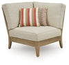 Clare View - Corner With Cushion - Beige
