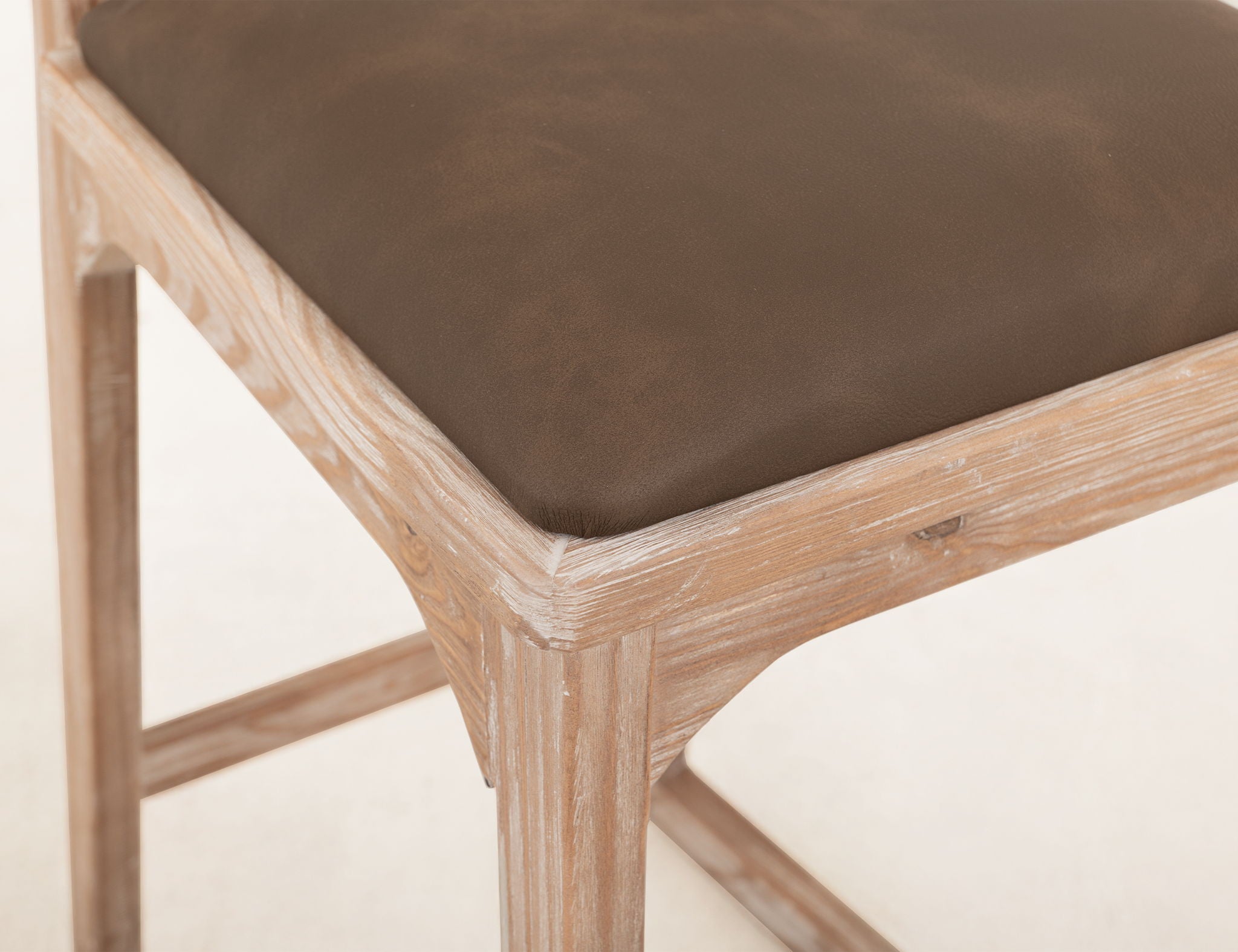Balam - 30" Upholstered Barstool (Set of 2) - Light Brown / Dark Brown