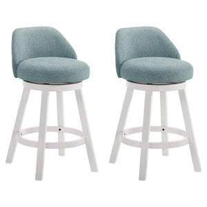 Erika - Modern Transitional Swivel Wood Counter Height Kitchen Bar Stool