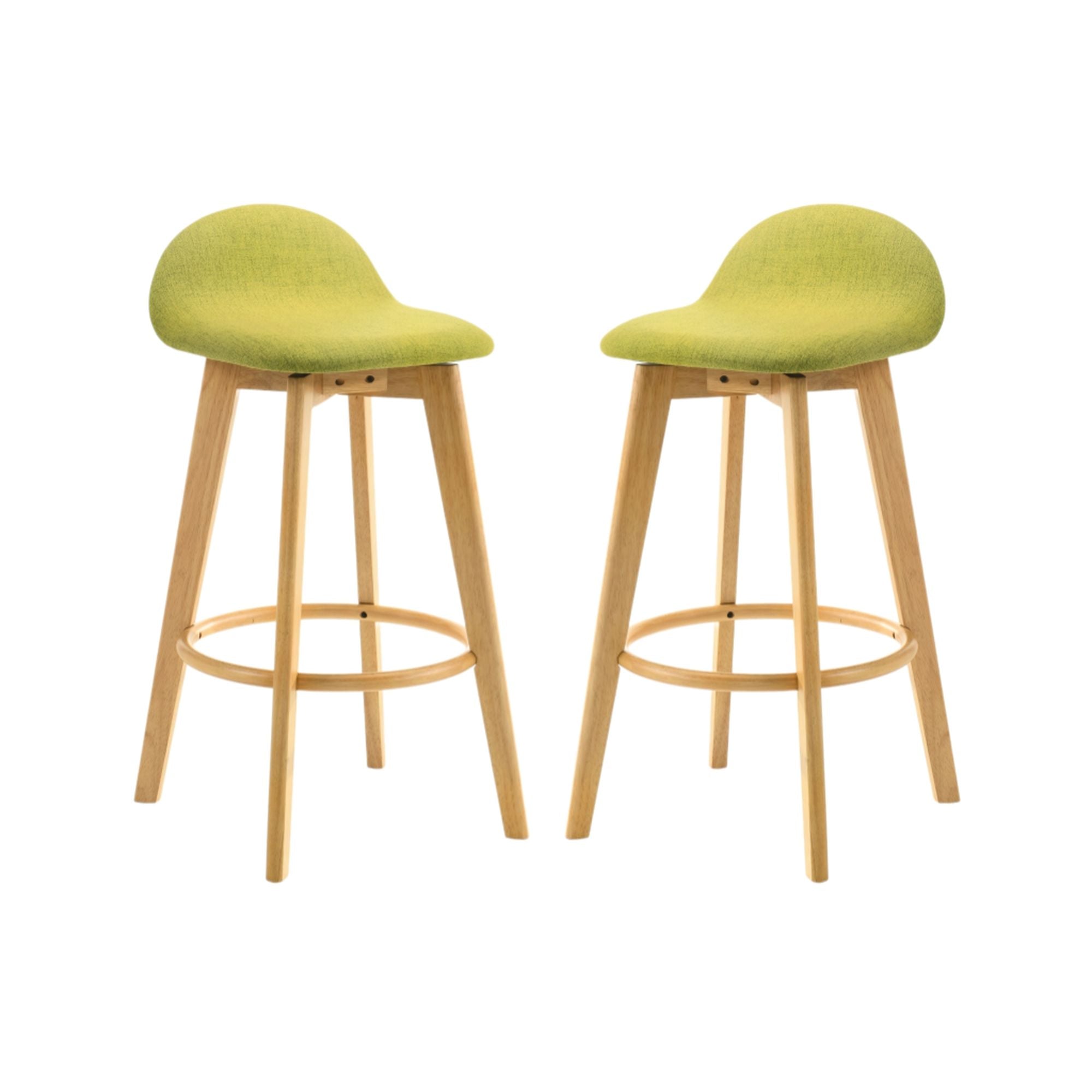 Vera - Upholstered Wood Counter Height Barstool