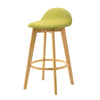 Vera - Upholstered Wood Counter Height Barstool