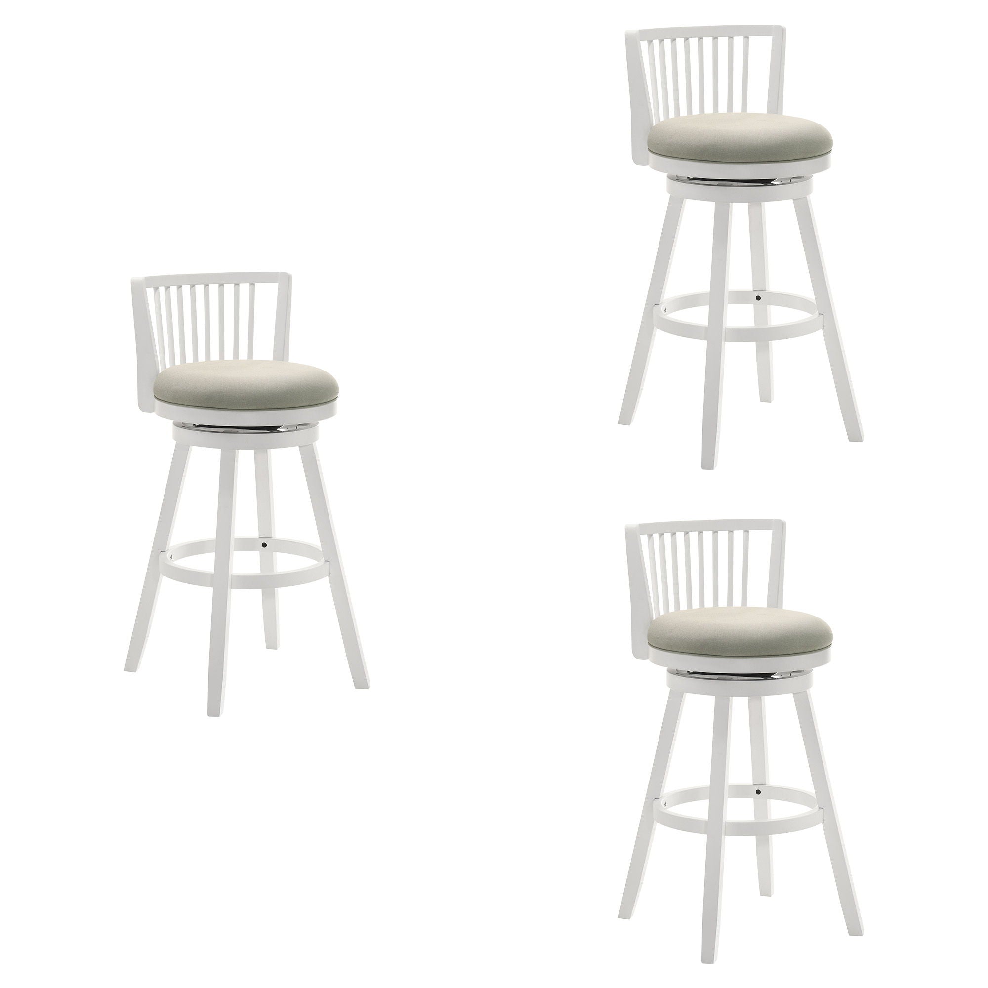 Harper - 30" Amber Glow Bar Height Rubberwood Swivel Barstool