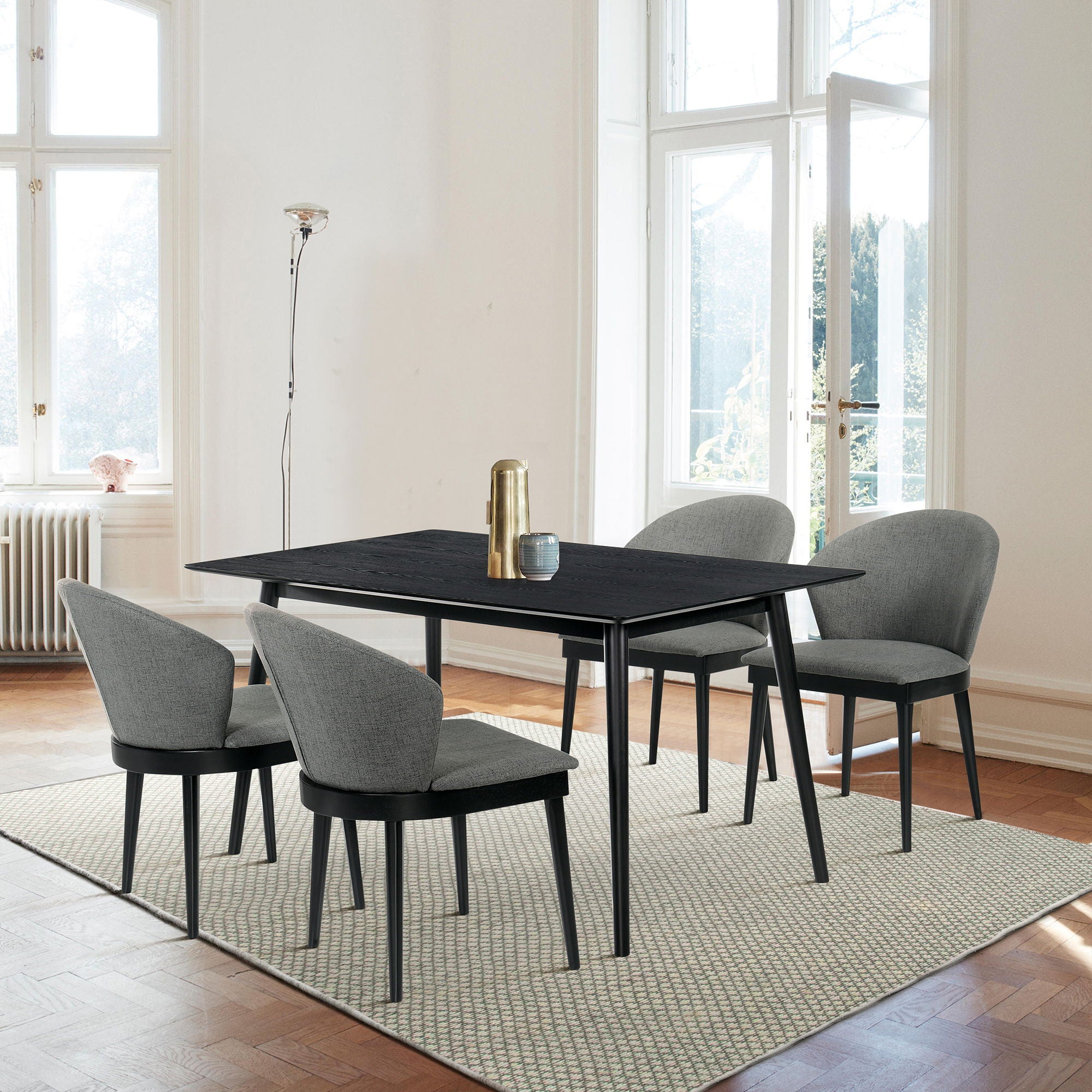 Westmont - 5 Piece Dining Set - Charcoal / Black