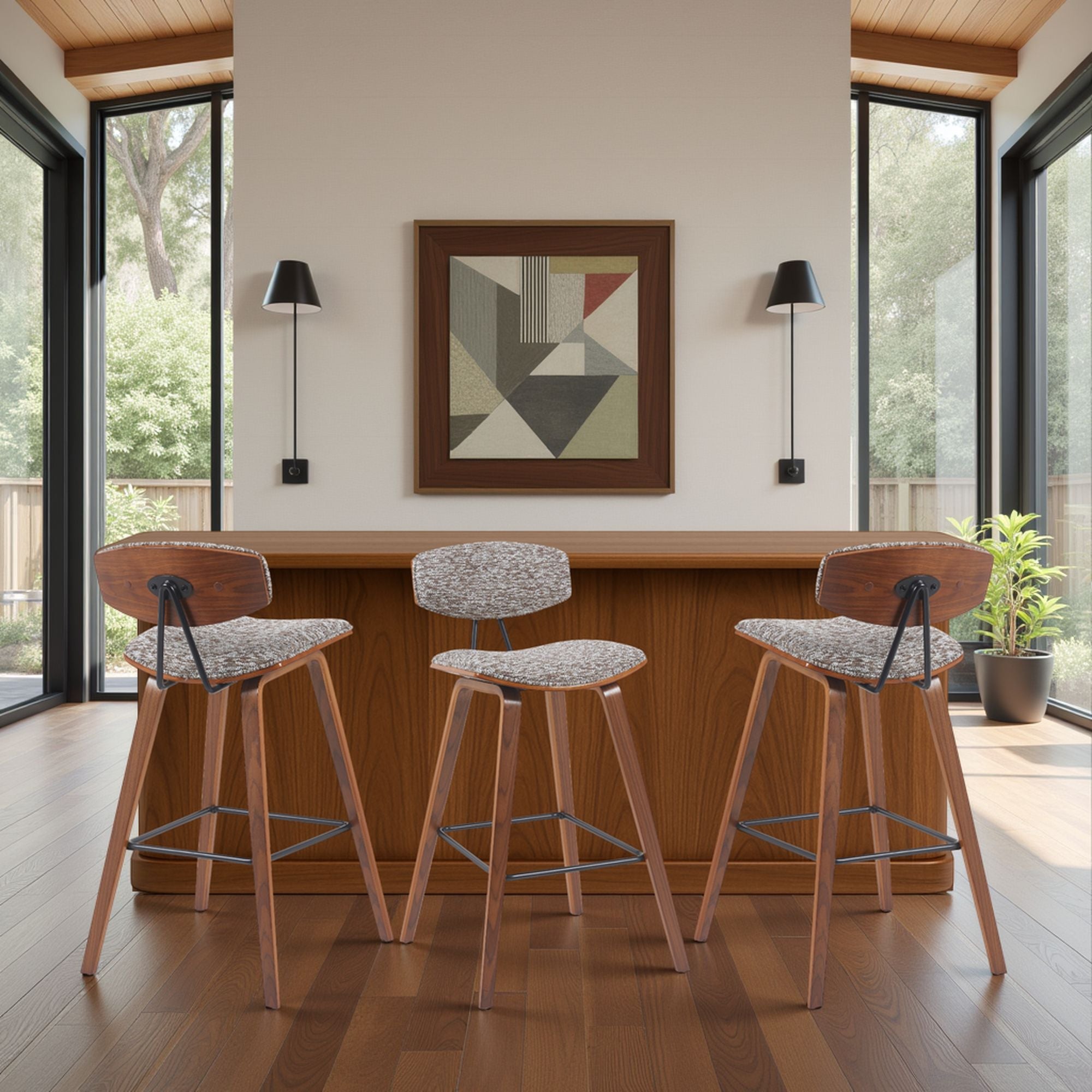Fox - Mid-Century Bar Stool