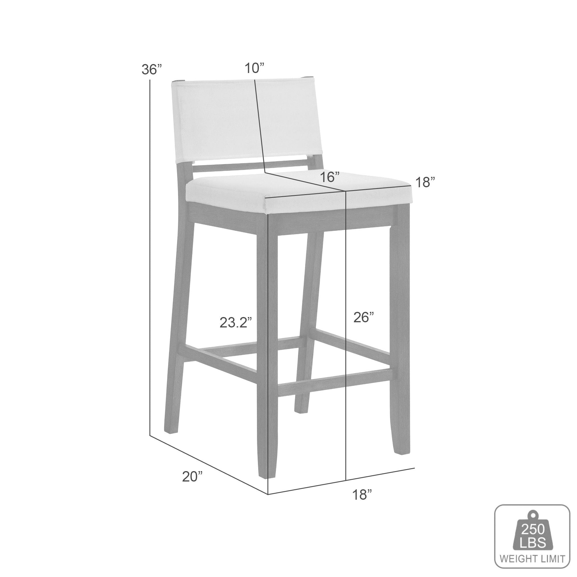 Yaneli - Contemporary Natural Wood Counter Height Kitchen Bar Stool