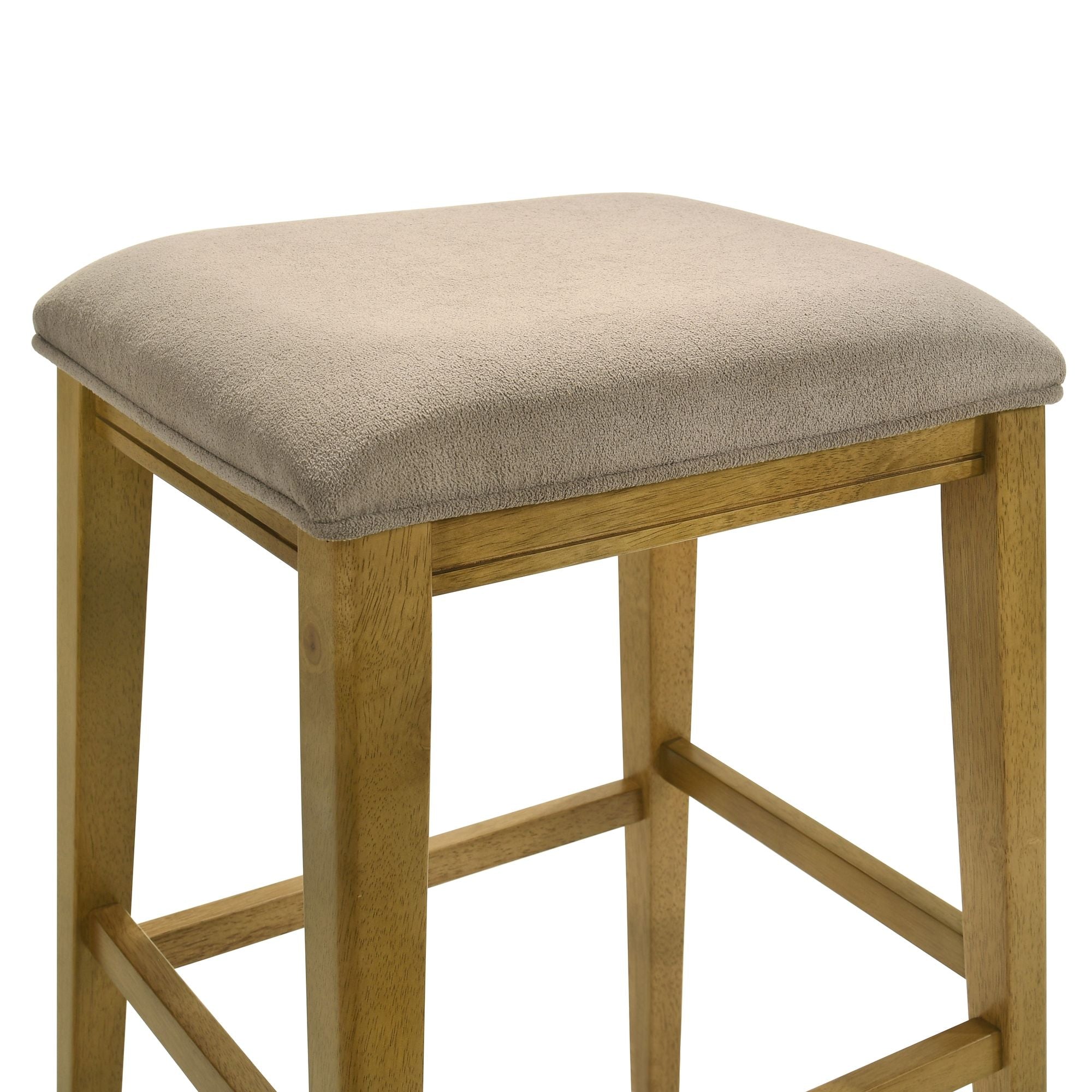 Jane - Contemporary Transitional Wood Bar Height Kitchen Bar Stool