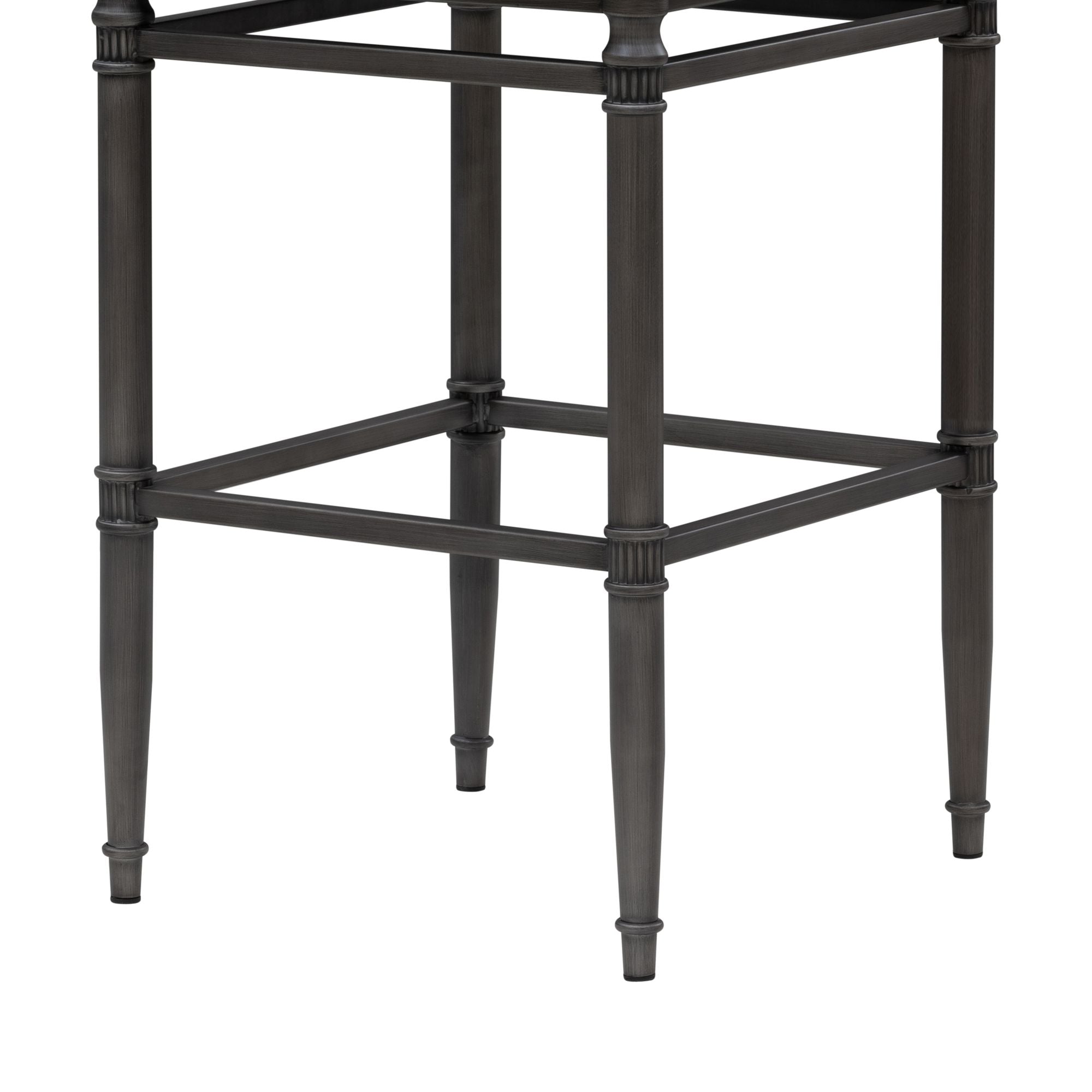 Marvin - Steel Frame Faux Leather Upholstered Bar Height Barstool