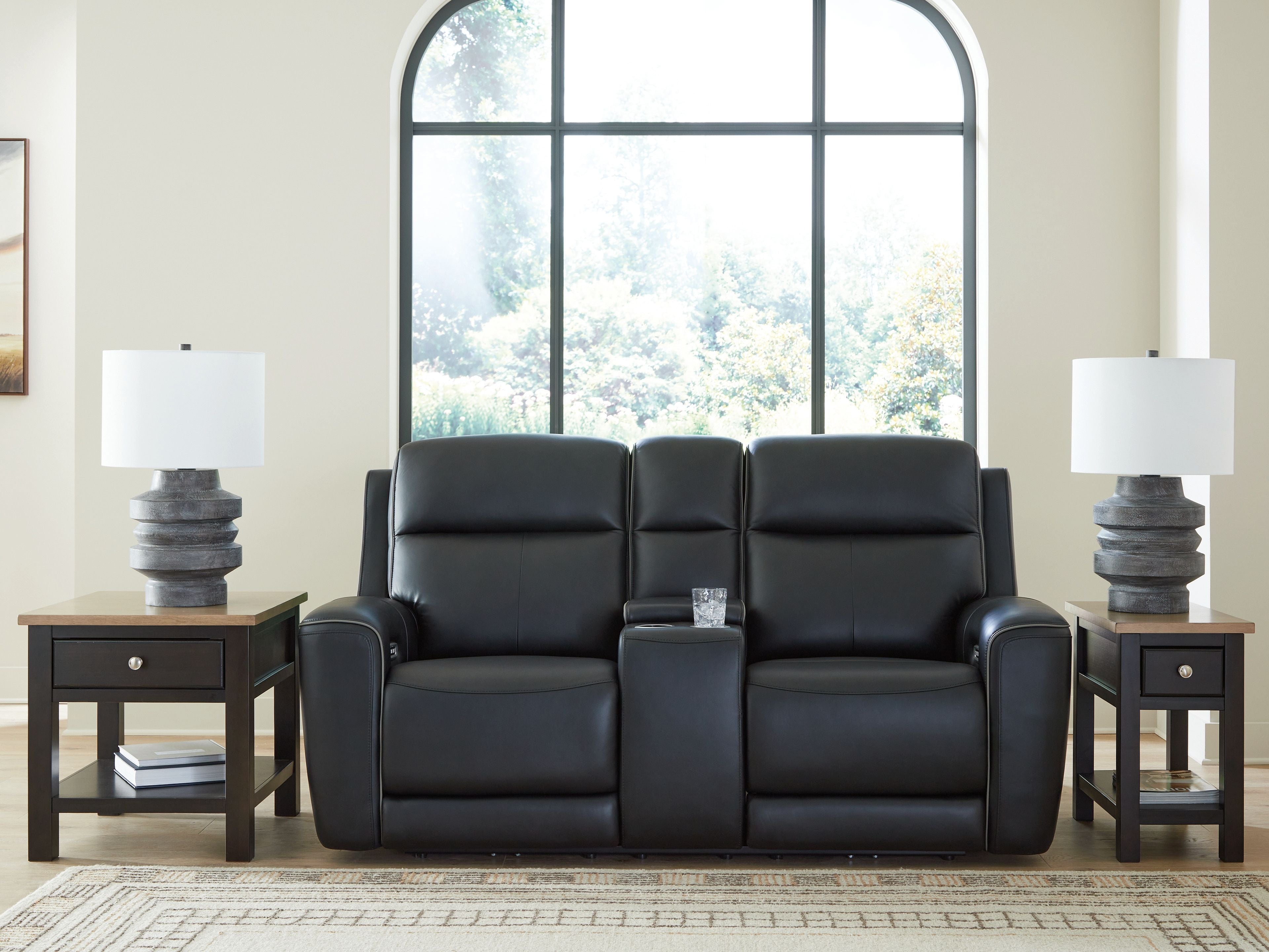 5Z-Comfort - Relaxation - Power Reclining Loveseat with Console / Adj Headrest