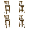 Wren - Modern Farmhouse Swivel Wood Bar Height Kitchen Bar Stool