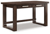 Breckington - Home Office Desk - Dark Brown