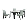Francesca - 5 Piece Rectangular Dining Set (Table & Four Chairs) - Gray